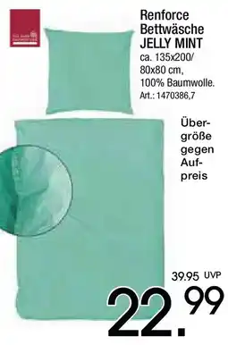 Zurbrüggen Renforce Bettwäsche Jelly Mint Angebot