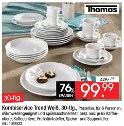 Zurbrüggen Thomas Kombiservice Trend Weiß, 30-tlg. Angebot