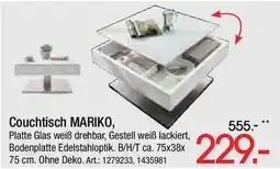 Zurbrüggen Couchtisch mariko Angebot