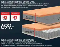 Zurbrüggen Hukla Kaltschaummatratze Hybrid Ultra260 Ortho Angebot