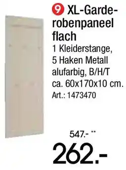 Zurbrüggen XL-Garderobenpaneel flach Angebot