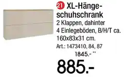 Zurbrüggen XL-Hängeschuhschrank Angebot