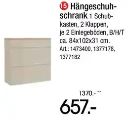 Zurbrüggen Hängeschuhschrank Angebot