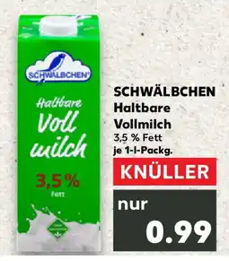 Kaufland SCHWÄLBCHEN Haltbare Vollmilch Angebot