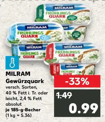 Kaufland MILRAM Gewürzquark Angebot