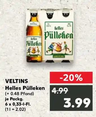 Kaufland VELTINS Helles Pülleken Angebot