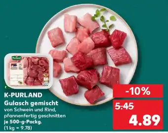 Kaufland K-PURLAND Gulasch gemischt Angebot