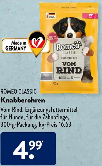 Aldi Süd Romeo Classic Knabberohren 300-g-Packung Angebot