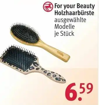 Rossmann For Your Beauty Holzhaarbürste Angebot