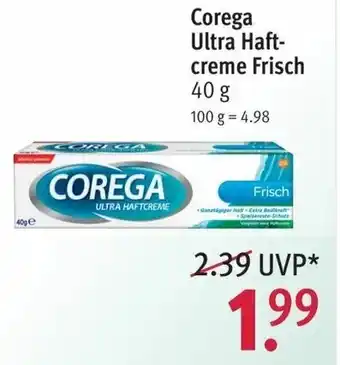 Rossmann Corega Ultra Haftcreme Frisch 40g Angebot