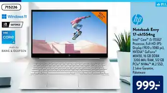 Aldi Süd HP Notebook Envy 17-CH1554NG Angebot