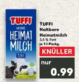 Kaufland TUFFI Haltbare Heimatmilch Angebot