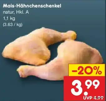 Netto Marken-Discount Mais-Hähnchenschenkel Angebot