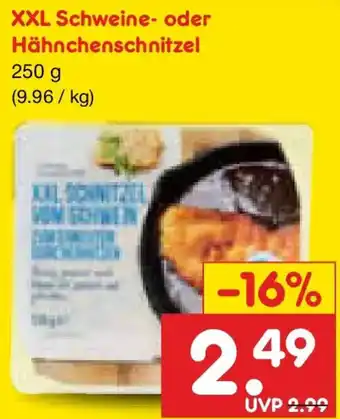 Netto Marken-Discount XXL Schweine- oder Hähnchenschnitzel Angebot