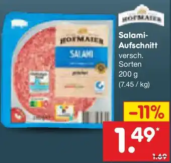 Netto Marken-Discount Hofmaier Salami-Aufschnitt Angebot