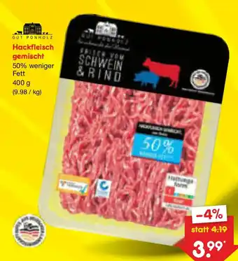 Netto Marken-Discount Hackfleisch gemischt Angebot