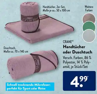 Aldi Süd Crane Handtücher oder Duschtuch Angebot