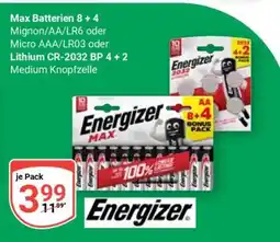 Globus Max Batterien 8 + 4 Angebot