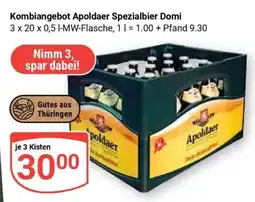 Globus Kombiangebot Apoldaer Spezialbier Domi Angebot