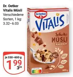 Globus DR. OETKER Vitalis-Müsli Angebot