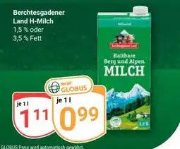 Globus Berchtesgadener Land H-Milch Angebot