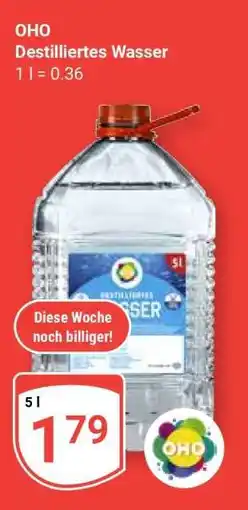 Globus OHO Destilliertes Wasser Angebot