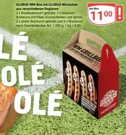 Globus GLOBUS WM-Box mit GLOBUS Würstchen aus verschiedenen Regionen Angebot