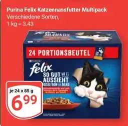 Globus Purina Felix Katzennassfutter Multipack Angebot