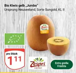 Globus Bio Kiwis gelb „Jumbo“ Angebot