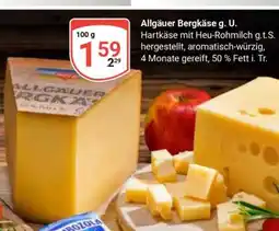 Globus Allgäuer Bergkäse g. U Angebot