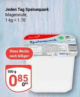 Globus Jeden Tag Speisequark Angebot