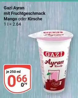 Globus Gazi Ayran mit Fruchtgeschmack Mango oder Kirsche Angebot