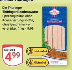 Globus Die Thüringer Thüringer Rostbratwurst Angebot