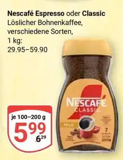 Globus Nescafé Espresso oder Classic Angebot