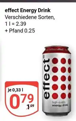 Globus EFFECT Energy Drink Angebot
