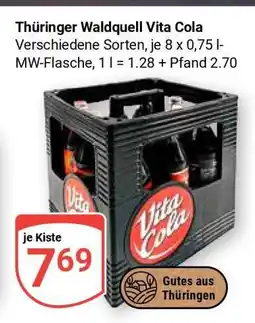Globus Thüringer Waldquell Vita Cola Angebot