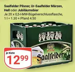 Globus Saalfelder Pilsner, Ur-Saalfelder Märzen, Hell oder Jubiläumsbier Angebot
