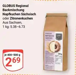 Globus GLOBUS Regional Backmischung Napfkuchen Sächsisch oder Zitronenkuchen Angebot
