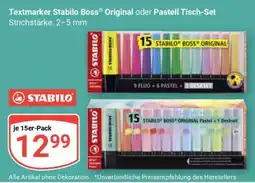 Globus Textmarker Stabilo Boss Original oder Pastell Tisch-Set Angebot