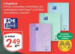 Globus Collegeblock Angebot