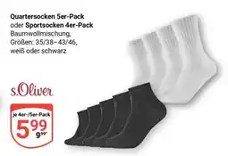 Globus Quartersocken 5er-Pack oder Sportsocken 4er-Pack Angebot