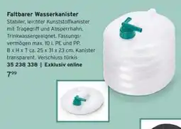 Tchibo Faltbarer Wasserkanister Angebot