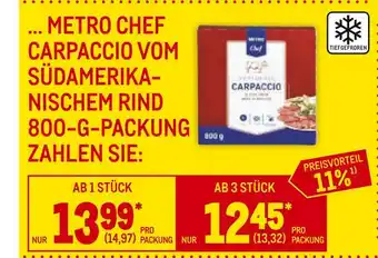 METRO Metro chef carpaccio Angebot