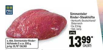 METRO Simmentaler rinder-steakhüfte Angebot