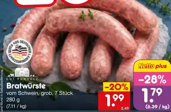 Netto Marken-Discount GUT PONHOLZ Bratwürste Angebot