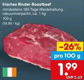 Netto Marken-Discount Irisches Rinder-Roastbeef Angebot