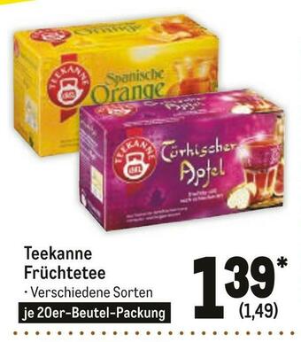 METRO Teekanne früchtetee Angebot