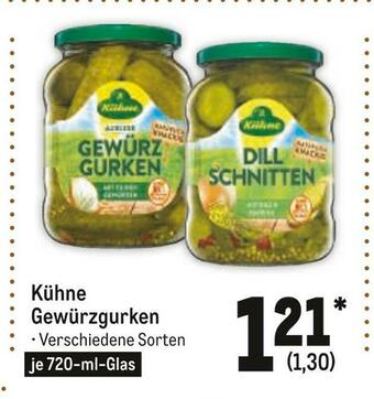 METRO Kühne gewürzgurken Angebot