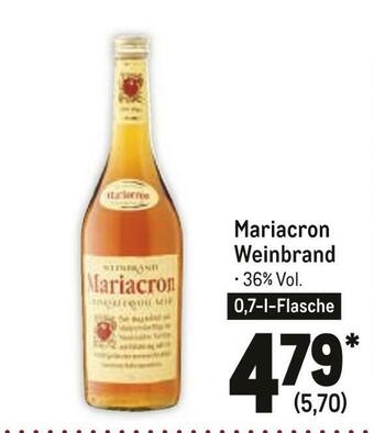 METRO Mariacron weinbrand Angebot