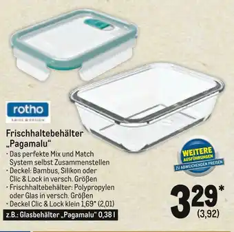 METRO Rotho frischhaltebehälter „pagamalu“ Angebot